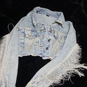 Fringe Denim Jacket